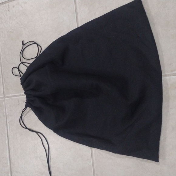 Unbranded Black fabric Drawstring Storage Dust Bag Sized 17 x 16-inch - Picture 6 of 6